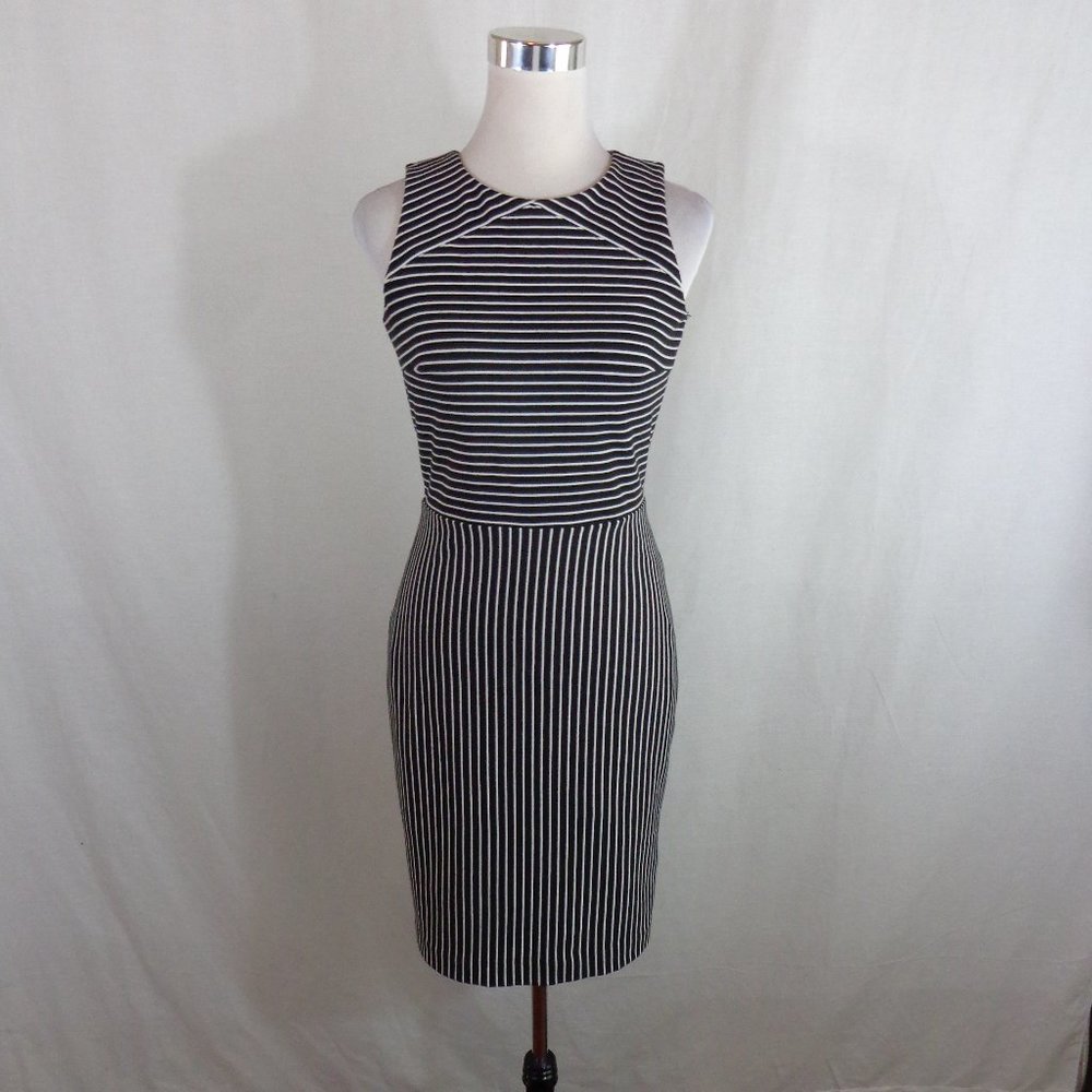 BANANA REPUBLIC WOMEN'S SHEATH DRESS SZ 2 STRIPED
